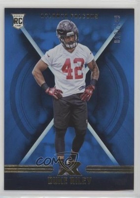 2017 Panini XR Rookies Blue 12/199 Duke Riley #160 Rookie RC fm0