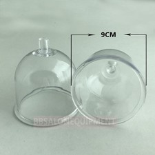 2 PIEZAS Ventosas de vacío de plástico transparente reutilizable para máquina de terapia de vacío