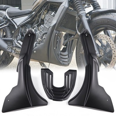 SCHWARZ UNTER VERKLEIDUNG ABDECKUNG BAUCHWANNE SEITENMOTOR FÜR HONDA REBEL CM...