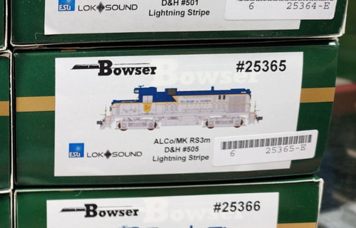 Delaware & Hudson RR ALCO RS-3m 505 Diesel DCC LokSound Decodificador Bowser 25365 | Zustand: New