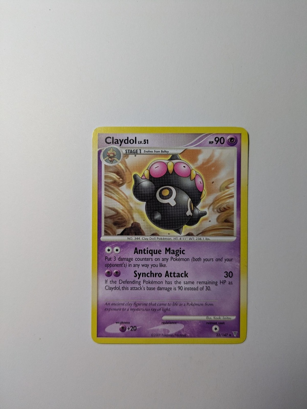 Claydol 22/147 Rare Supreme Victors Pokemon Moderately Played