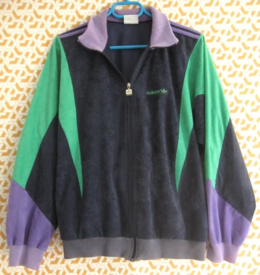 Veste Adidas TERMINATOR Ventex 80'S marine violet Vintage tracksuit - 174 / M - Photo 1/4