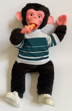 Vintage 1950s 1960s Mr. Bim Zippy Monkey Plush Stuffed Holding Banana Rare CLEAN