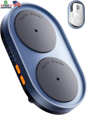 Dual Turntable Mouse Jiggler Silent Mechanical Movement with Random Function, Un