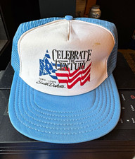 Vintage 1980 s Celebrate the Century South Dakota Graphic Mesh Back Trucker Hat