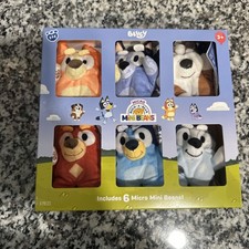 Bluey Mini Beans Plush Micro 6 Pc Build-A-Bear Socks Rusty Bingo 2026 New