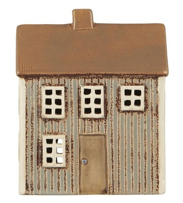 Ib Laursen  Lichterhaus Teelichthalter Teelichthaus Windlicht Haus Grau 27660-18