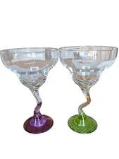 Libbey Glass Z Stem Margarita Glass Set Of 2