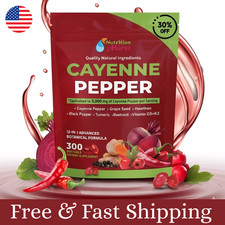 Cayenne Pepper Softgels Supplement, Supports Leg Vein, Heart and Blood Vessel