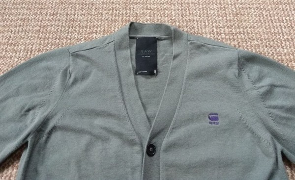 Men G-Star Raw Cardigan Grey Wool 36