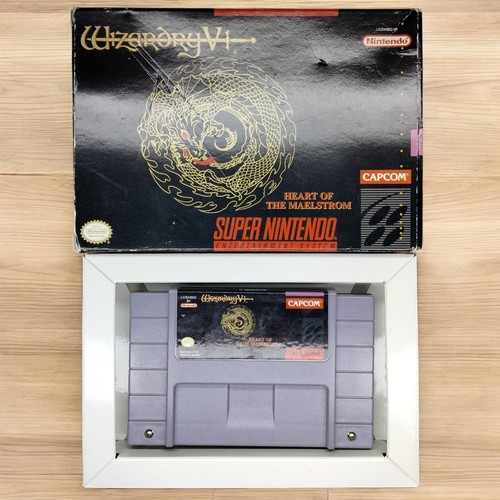 Wizardry V: Heart Of The Maelstrom (Super Nintendo SNES, 1994) With Box, Insert