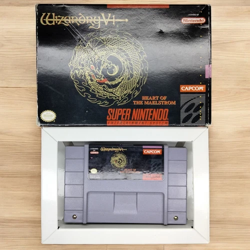 Wizardry V: Heart Of The Maelstrom (Super Nintendo SNES, 1994) With Box, Insert 