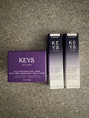 KEYS Soulcare Truly Multi-Benefit Peptide Serum 2×5ml + Bodycream 12g Neu,Probe