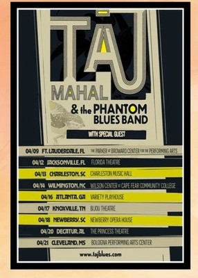 NEW Taj Mahal & The Phantom Blues Band April 2026 Poster Home Decor, Wall Art