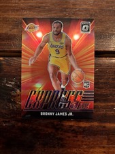 2024-25 Donruss Optic #4 Bronny James Jr RC - Purple Prizm Express Lane - Lakers
