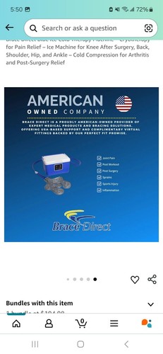 Brace Direct Ice Cold Therapy Machine – Cryotherapy for Pain Relief – No Pad - Picture 5 of 14