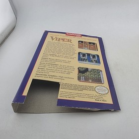 Code Name Viper - Box Only - Nintendo Nes - Authentic Slip Art (No Game)