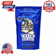 Light Grey Celtic Sea Salt 1 Pound Resealable Bag   Additive-Free, Delicious Sea