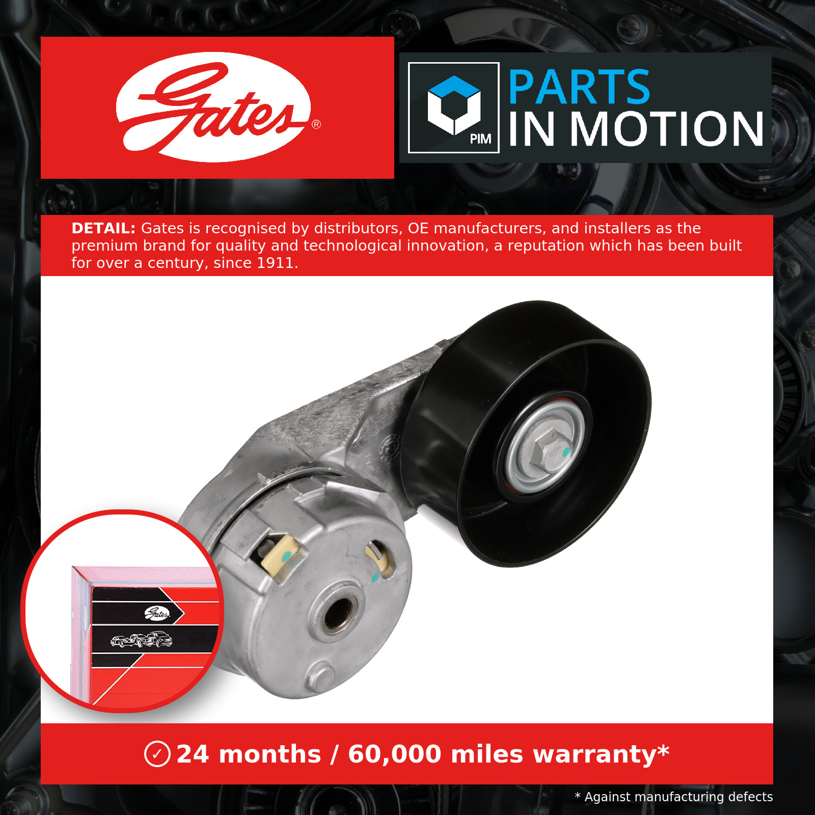 GATES T39288 Belt Tensioner, V-ribbed belt for BUICK,CHEVROLET,OPEL,SAAB,VAUXHAL - Image 12