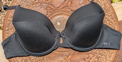 DKNY Fusion Perfect Coverage Underwire T-Shirt Bra, 32C, black color, light use