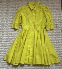 I'm Isola Marras Dress Womens 40 US 4 White Shirt Dress Drop Waist