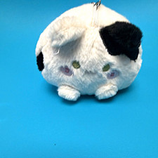 Panda Plush Key Chain Keyring, Embroidered Animal Print Novelty, White/Black