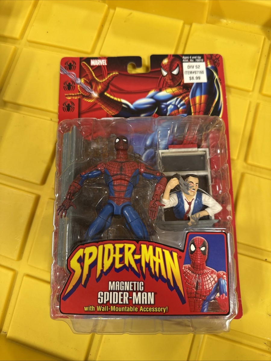 Toy Biz Marvel Magnetic Spider-Man with Wall Mountable