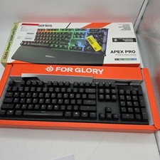 USED SteelSeries Apex Pro Full Size Wired Mechanical OmniPoint Gaming Keyboard