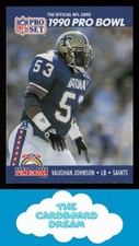 Vaughan Johnson 1990 Pro Set #397 (New Orleans Saints HOF)