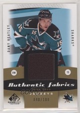 2010 SP Game Used Edition Authentic Fabrics Gold 40/100 Dany Heatley #AF-DH 0a4
