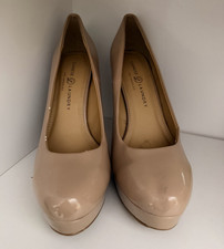 Chinese Laundry Blush Patent Platform Pumps