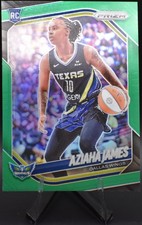2025 Panini Prizm - Aziaha James #83 (RC) Green Prizm & Base Card-Wings