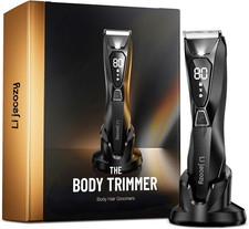Body Hair Trimmer LED Display Wireless Cerami...