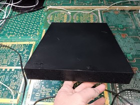 Xbox One X 1787-BLACK TOP COVER-GOOD SCREW HOLES-INTACT-MARKS-DING-SEE ALL