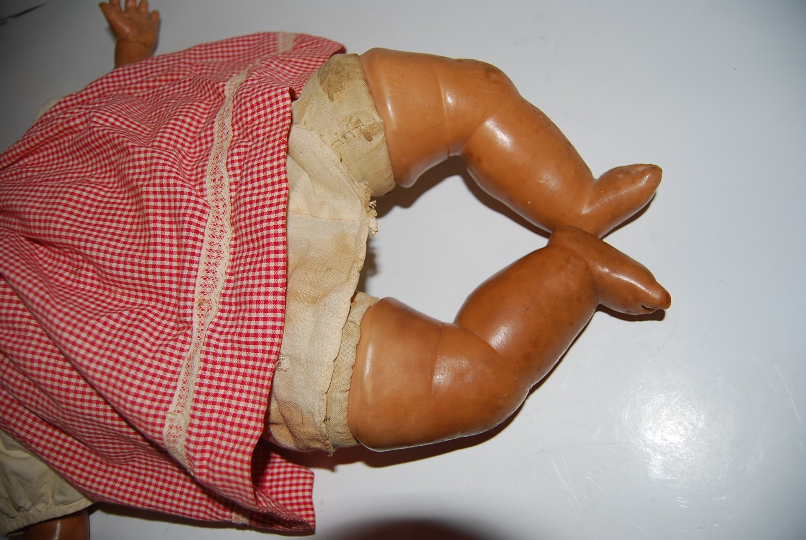 Rare Sleepy Eyes Vintage Horseman 1930s-40s  Babydoll Composite w/ Clothing