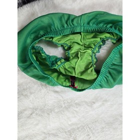 90s Y2K Victoria's Secret Sexy Little Things Green Lace Babydoll Ligerie Set S