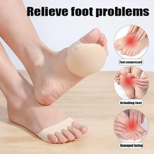 Women Anti Slip Forefoot Pads High Heel Cushion Half Insoles Invisible Foot Sock