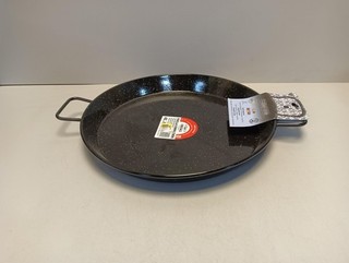 Garcima BCSA 20242 Paella Pfanne – Schwarz emailliert 42 cm
