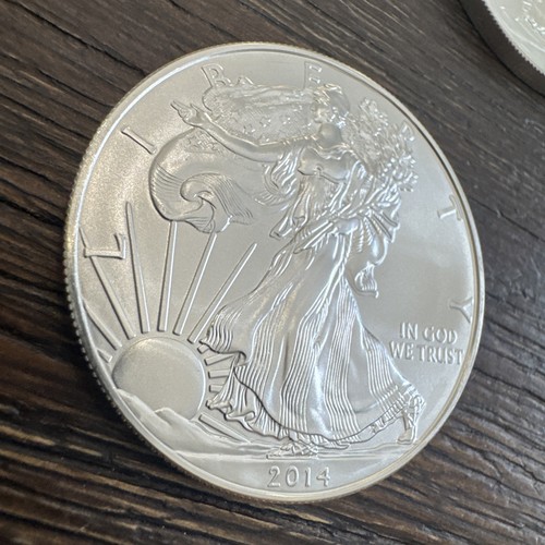 Lot of 3 - 2014 $1 American Silver Eagles - 1 Oz - 99.9% - Lot ASE1002 - Picture 9 of 23