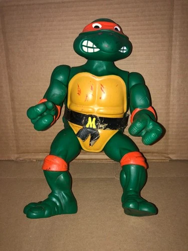 VINTAGE 1989 TEENAGE MUTANT NINJA TURTLE MIRAGE STUDIOS RAPHAEL 13" FIGURE
