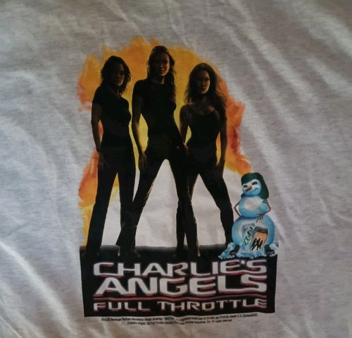 Charlie's Angels "Full Throttle" 2003 Cinemark Movie Promo t-shirt Large Nestea - Picture 4 of 10