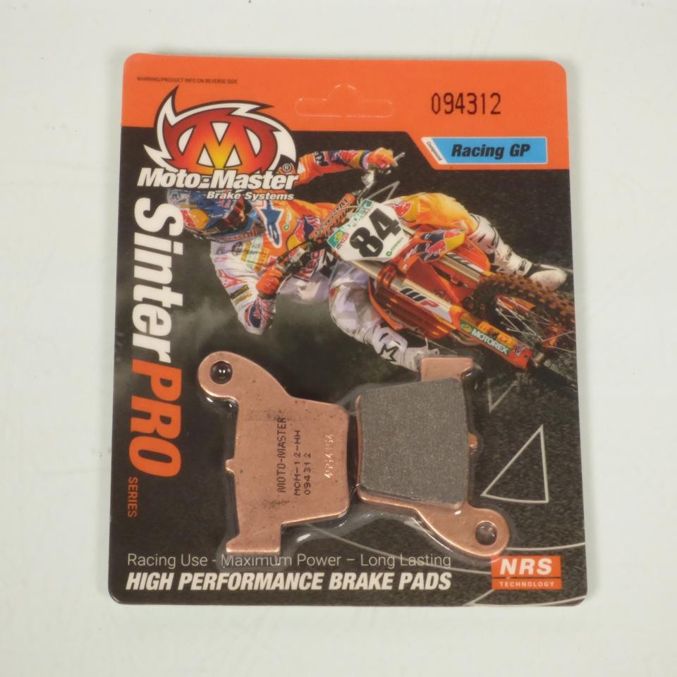 Plaquette de frein arrière pour HM 125 Crm Derapage Rr 2T 2011-2012 en métal fritté résistant