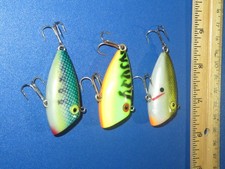 Lot of 3 Heddon Whopper Stopper Bayou Boogie Lipless Lures