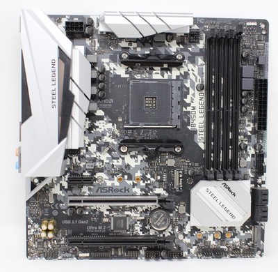 ASRock B450M Steel Legend AMD B450 microATX Mainboard Sockel AM4 (#36283)