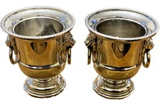 Viners of Sheffield Silverplated Pair of  Toothpick Holders