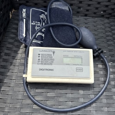 Digital Blood Pressure Monitor Arm Cuff Lumiscope Digitronic Tested