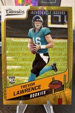 2021 Panini Classics Rookies Trevor Lawrence #151 Timeless Tributes Gold /99 (RC