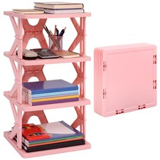 4 Tier Foldable Locker Organizer Shelf Foldable Storage Shelves Locker for , ...