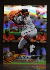 2018 Topps Chrome #3 Tim Beckham Refractor Baltimore Orioles