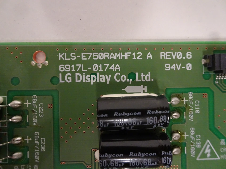 Controlador LED Panasonic TH-75EF1U / NEC C751Q (KLS_E750RAMHF12 A) 6917L-0174A Foto 2 de 2